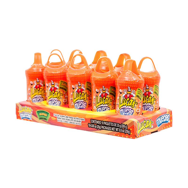 Lucas - Muecas Mango Pulp Candy / Muecas Dulce de Mango con Chilito 10x24g pack