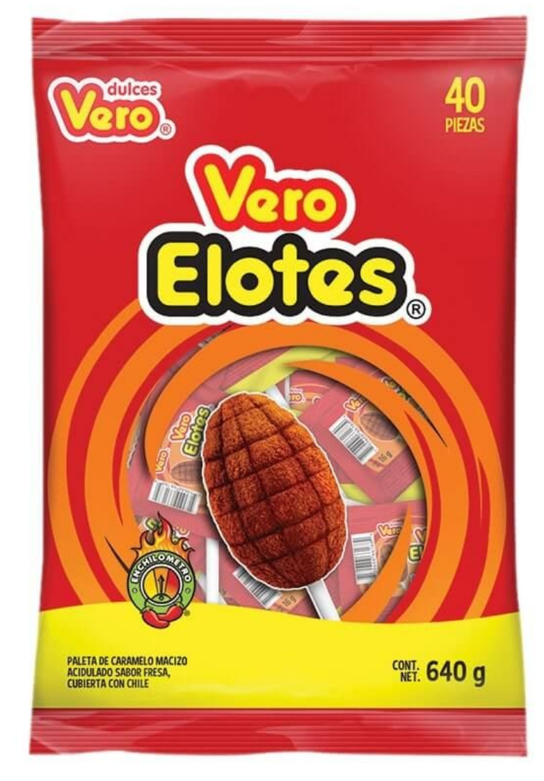 Paleta Enchilada Elote / Spicy lollipop 'Corn' -0