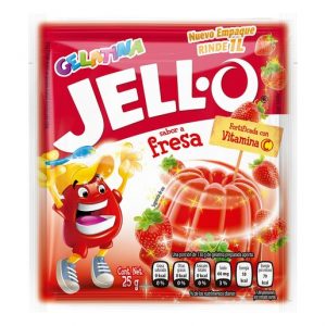 Jell O Strawberry Flavored Gelatin Mestizo Mexican Market