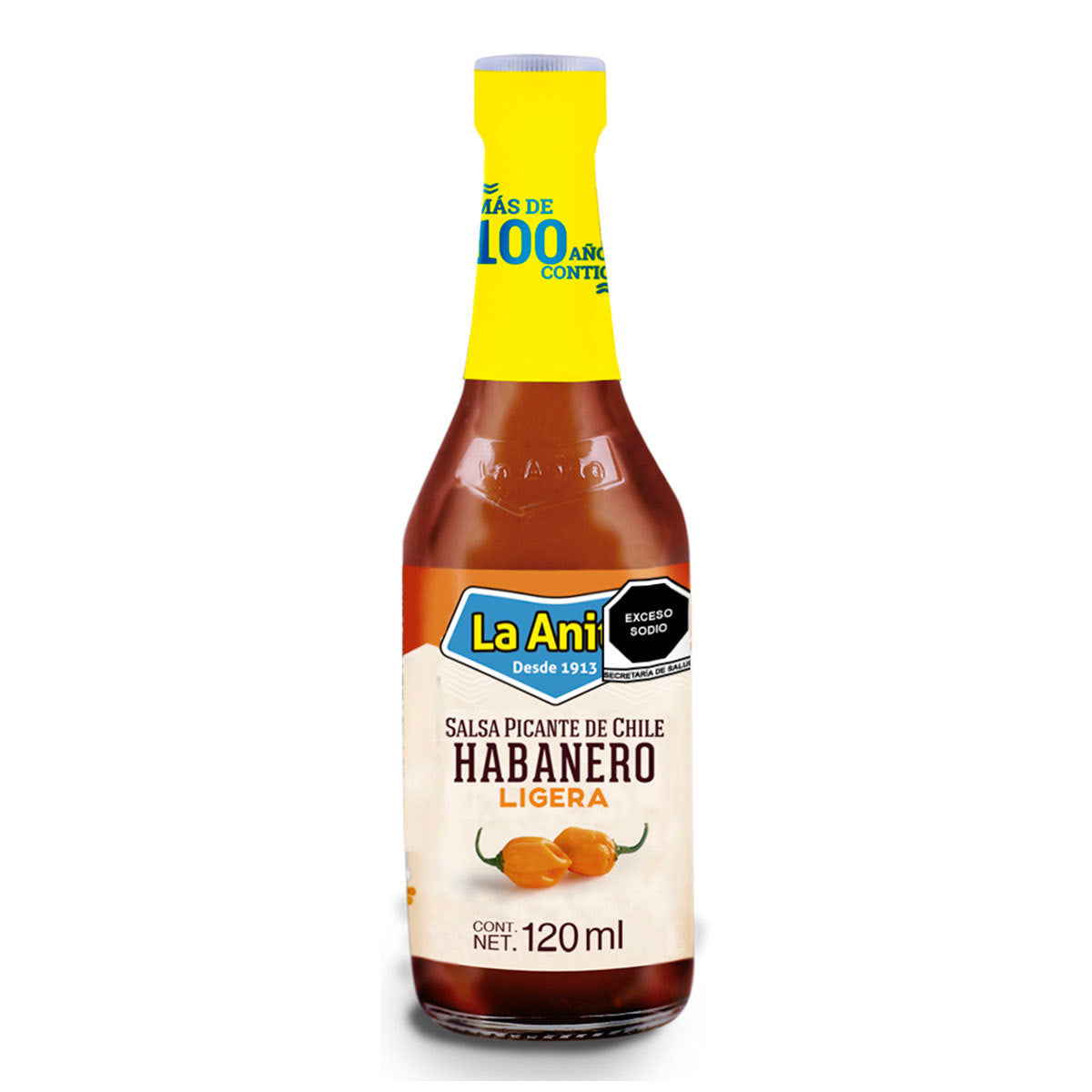 La Anita - Spicy Habanero Light Sauce / Salsa Picante de chile Habanero Ligera 120ml