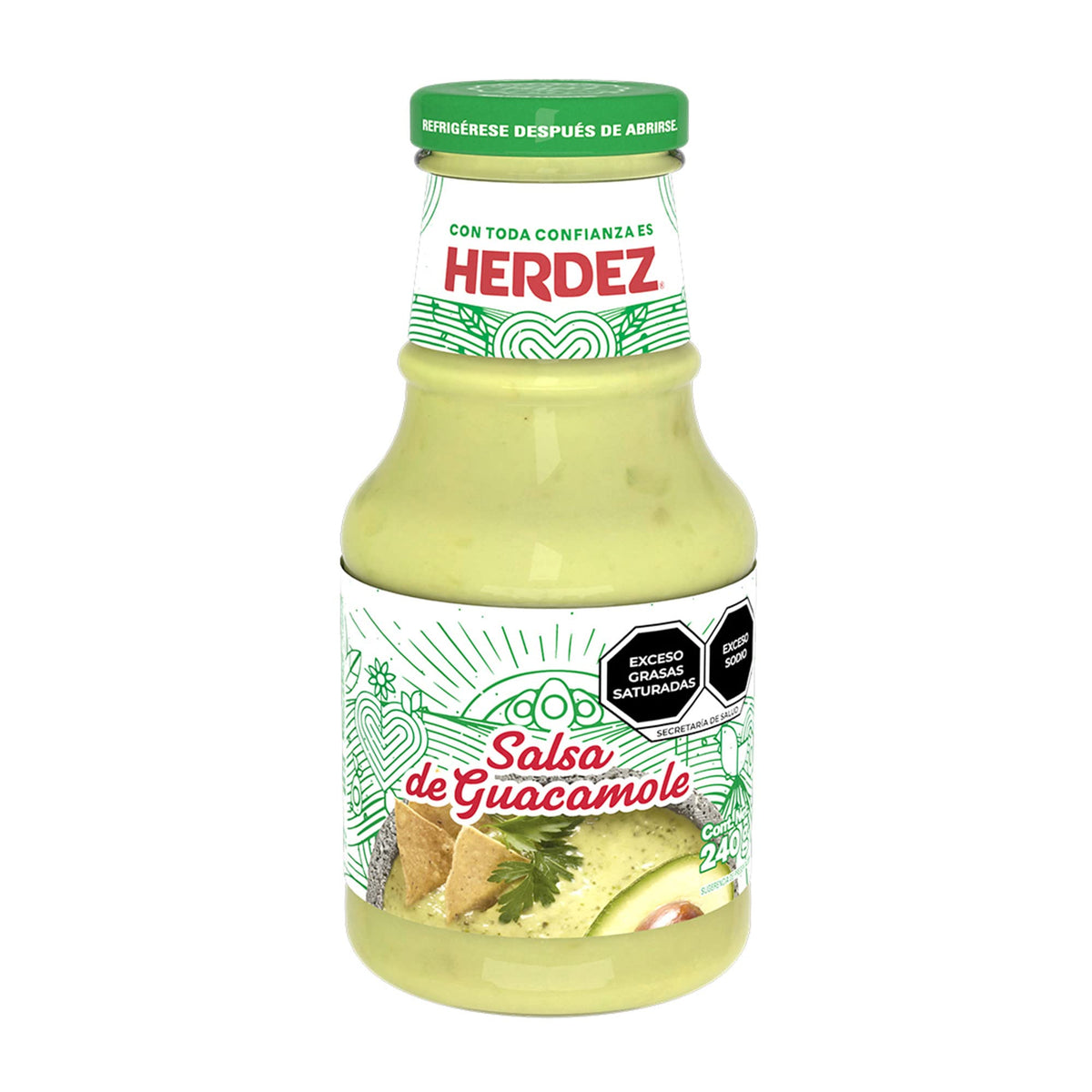Salsa Guacamole 240gr Herdez / Guacamole Sauce 240g - Herdez