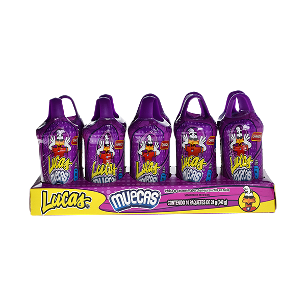 Lucas  - Muecas Chamoy Pulp Candy / Muecas Dulce de Chamoy con Chilito 10x24g pack