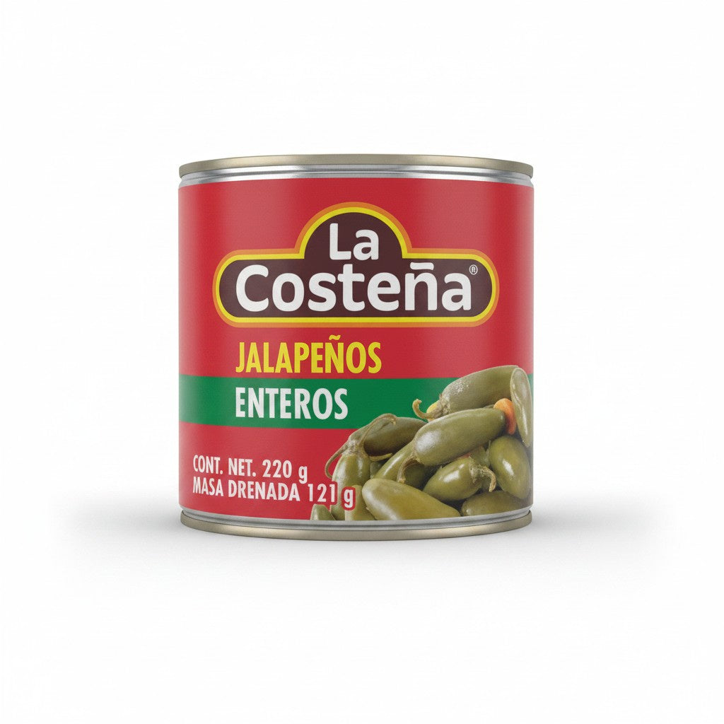 Whole Jalapeño Peppers 220g / Chiles Jalapeños Enteros 220g