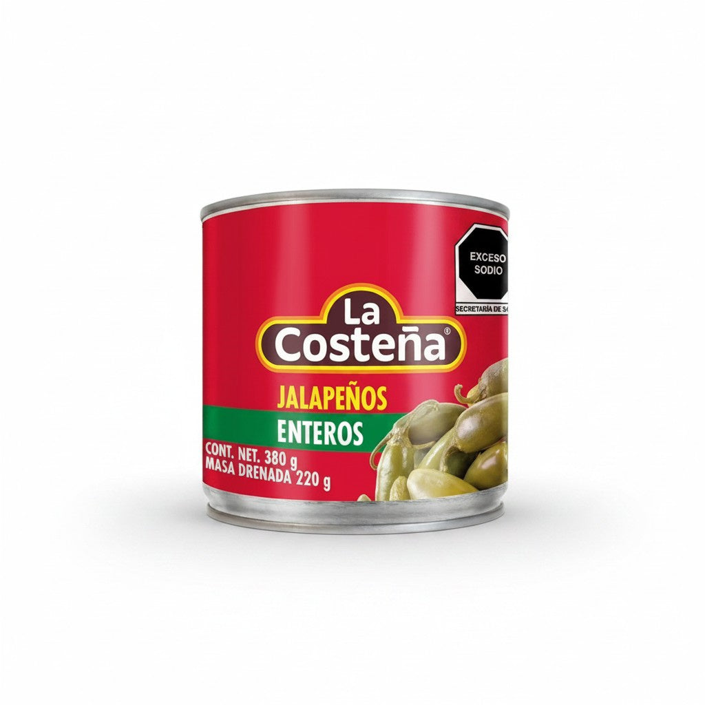 Whole Jalapeño Peppers 380g / Chiles Jalapeños Enteros 380g