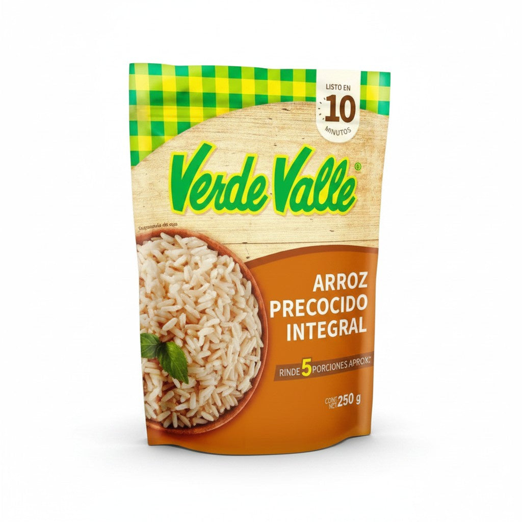 Verde Valle Pre-Cooked Brown Rice 250g / Arroz Integral Precocido Verde Valle 250g