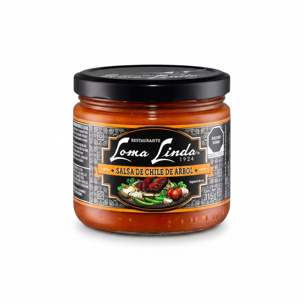 Loma Linda Chile de Árbol Sauce 325g / Salsa Chile de Árbol Loma Linda 325g