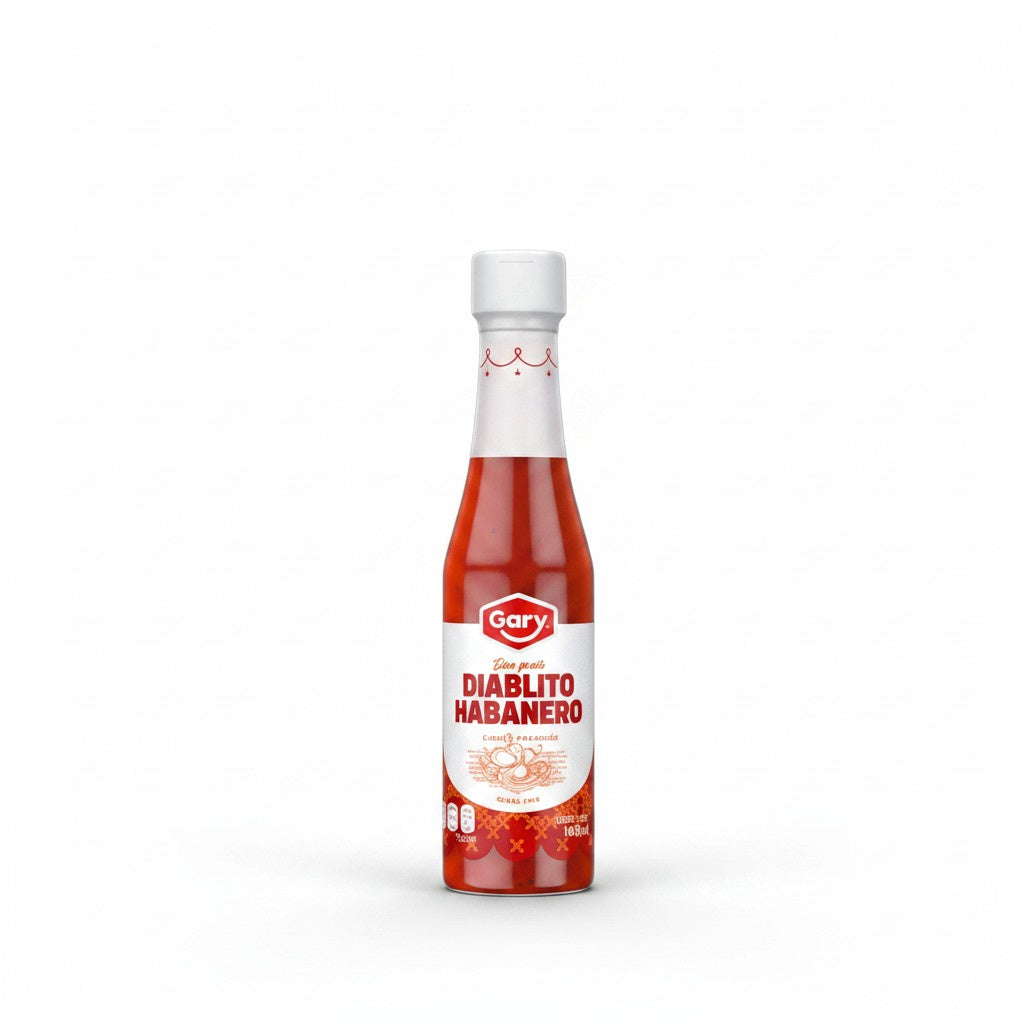 Gary Orange Habanero Hot Sauce 148ml / Salsa Habanero Naranja Gary 148ml