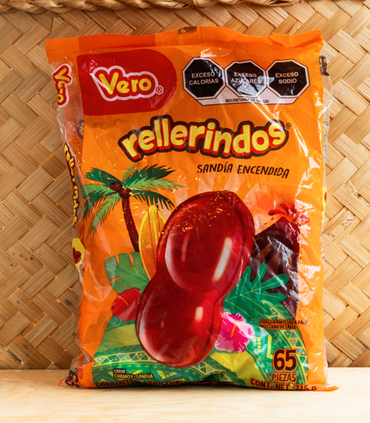 Vero - Rellerindos Watermelon & Chamoy Candy / Dulce de Sandia & Chamoy - Pack of 65