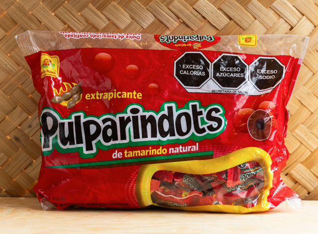 PulparinDots Extra Hot Tamarind Candy Pack of 70 / PulparinDots Dulce Extra Picante de Tamarindo Paquete de 70