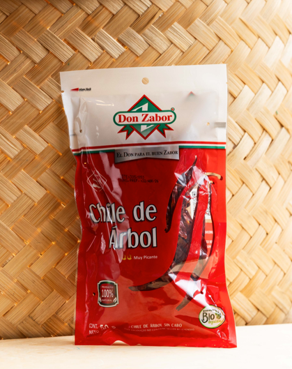 Don Zabor Dried Árbol Chili 50g / Don Zabor Chile de Árbol 50g