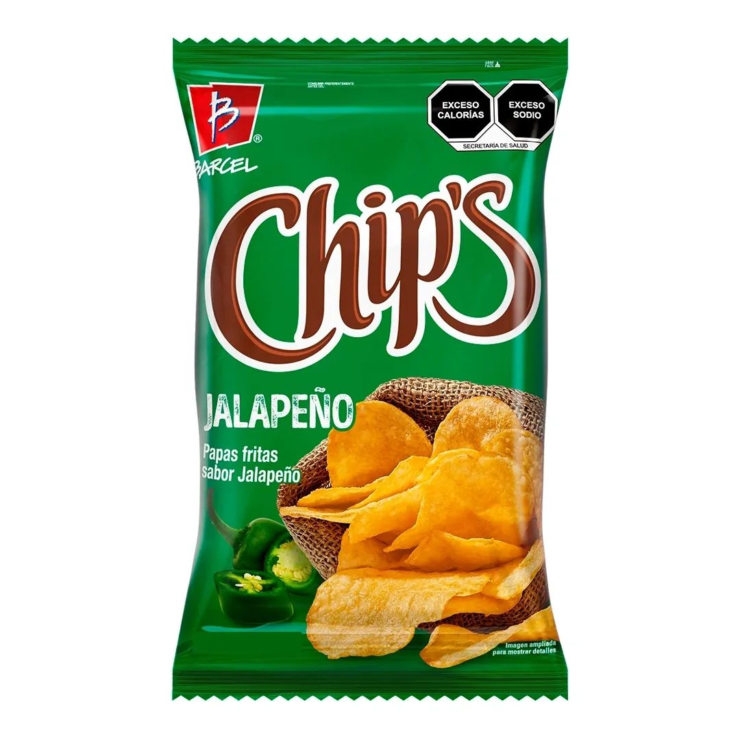 Barcel Chips Jalapeno Crisps 50g / Barcel Chips de Jalapeno 50g