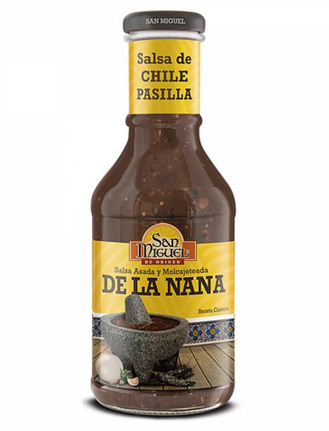 San Miguel - Pasilla Chilie Sauce / Salsa de Chile Pasilla "De La Nana” 450g