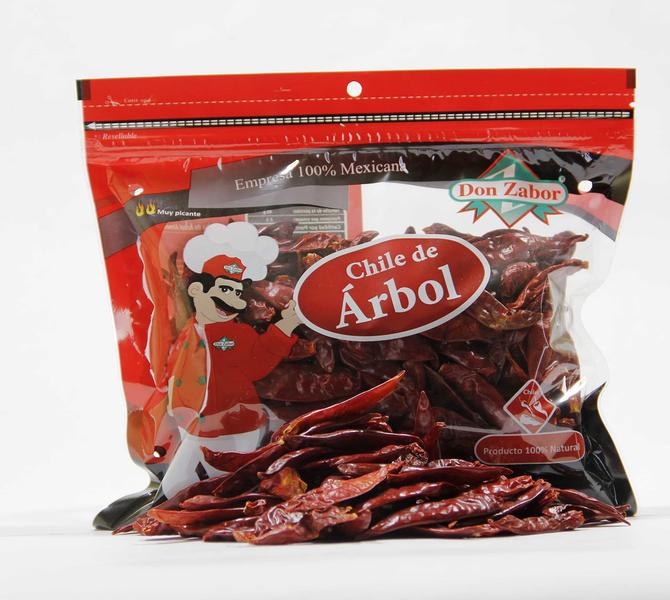 Don Zabor - Dried Arbol Chile / Chile Arbol Seco 100g