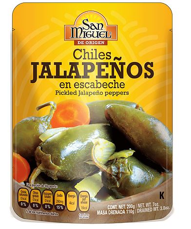 San Miguel - Sliced Chile Jalapeno / Chile Jalapeno en Escabeche 200g