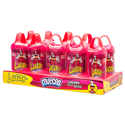 Lucas  - Muecas Cherry Pulp Candy / Muecas Dulce de Cereza con Chilito 10x24g pack