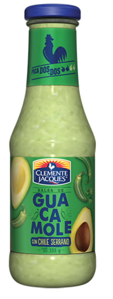 Guacamole with serrano pepper sauce / Salsa de guacamole con chile serrano-0