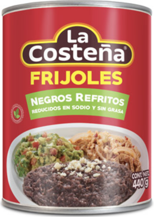 Refried Black Beans / Frijoles negros refritos-0