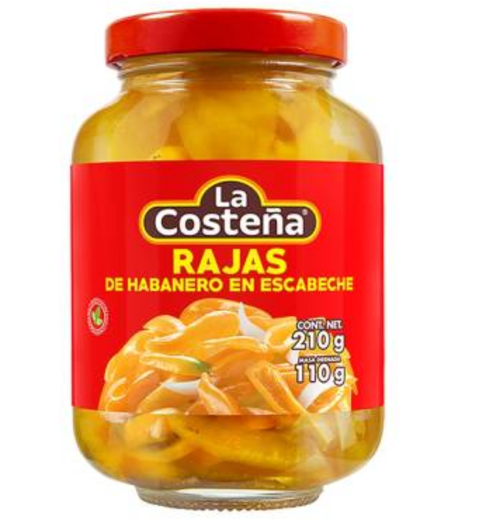 Sliced Habanero in escabeche / Rajas de Habanero en Escabeche-0