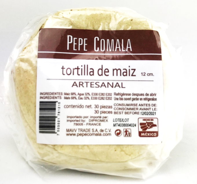 Corn Tortillas 12 cm / Tortillas de maiz 12 cm-0