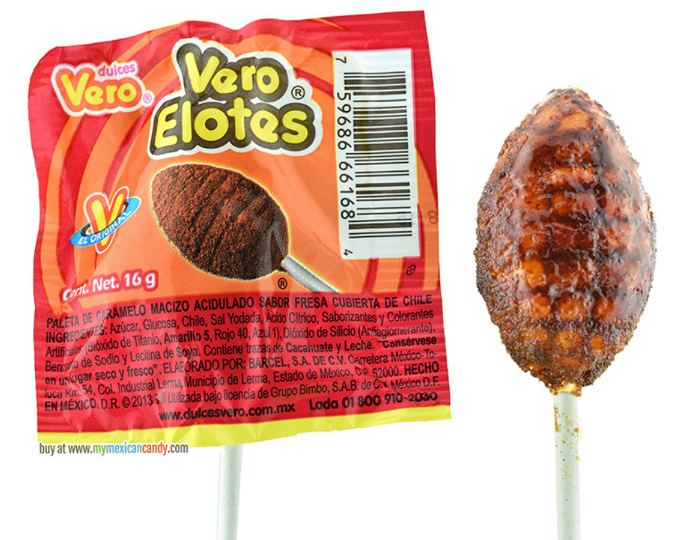 Paleta Enchilada Elote / Spicy lollipop 'Corn' -1007