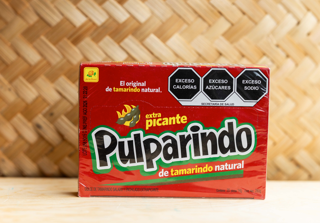 Pulparindo Tamarind Candy Extra Hot Pack of 20 / Pulparindo Dulce de Tamarindo Extra Picante Paquete de 20