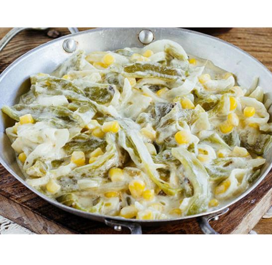 Mestizo Frozen - Sliced Poblano Peppers with Cream / Rajas con Crema
