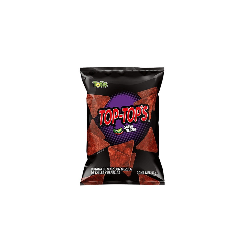 Totis Top-Top's Salsa Negra Corn Chips 52g / Totis Top-Top's Salsa Negra Botana de Maíz 52g