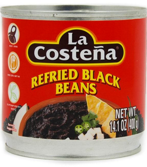 Refried Black Beans / Frijoles negros refritos-942