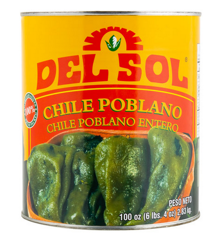 poblano pepper chile entero whole mexican market